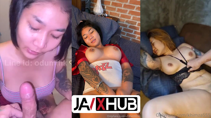คลิปหลุดOnlyfans khimza555 สาวสักลายนมใหญ่ นั่งโม๊คควยให้ผัว ดูดหัวควยเลียไข่ โม๊คเสียวทนไม่ไหวแตกคาปากอย่างฟิน