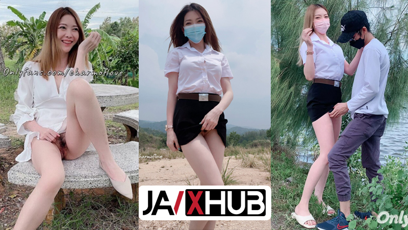 คลิปหลุด onlyfans charmoflove เอ้าท์ดอร์นิสิตรับงานเสียวใกล้มหาลัย ลูกค้าดันอยากเย็ดตอนนี้พอดี เลยได้พากันไปเอาริมบ่อน้ำ ถกกระโปรงสั้นเสียบควยเข้าหี