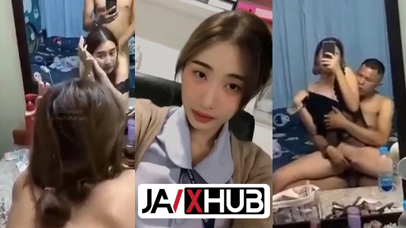 คลิปหลุดทางบ้าน พยาบาล สาวสวยน่ารัก โดนแฟนทหารจับเย็ด คว้าควยขึ้นมาโม๊คจ๊วบๆ เย็ดหน้ากระจกถ่ายคลิปเย็ดอย่างเด็ด ขย่มเย็ดเสียวหี