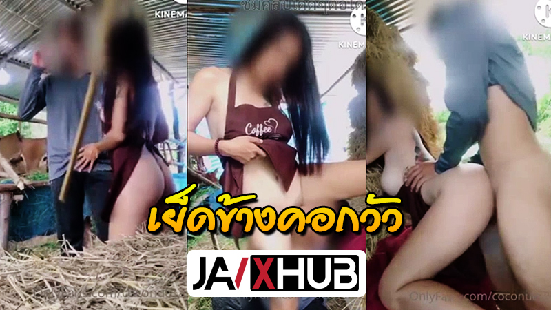 Onlyfans Coconut82291822 คลิปหลุดเสียงไทย น้องกระต่ายน้อย โดนคนเลี้ยงวัวเลียหี จัดเย็ดกันข้างคอกวัว แอ่นหีให้ยืนเย็ดท่าหมา