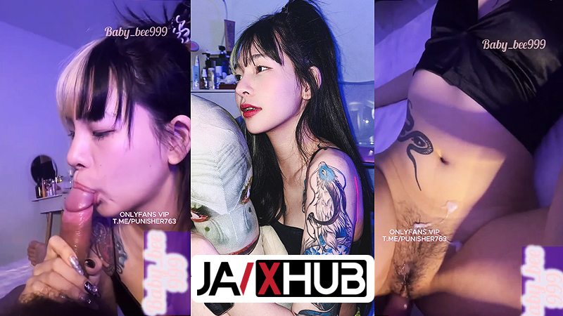 คลิปหลุด น้องบี baby_bee999 สาวสักลาย ขี้เงี่ยน จับแฟนอมควย xxx วัยรุ่นน่าเย็ด Onlyfans คร่อมควยร่อนหีโคตรเสียว จับแหกหีบีบคอเย็ด