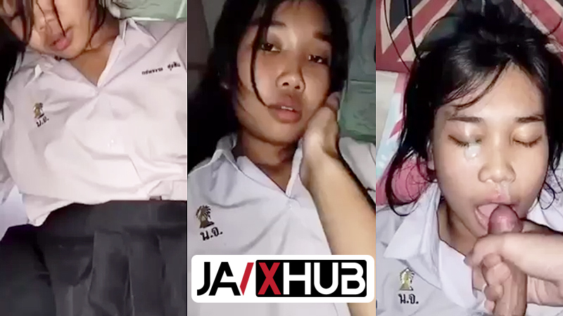 คลิปหลุดนักเรียน โดดเรียนมาเย็ดกัน ขึ้นขย่มควยโคตรเด็ด xxx จัดหนักเย็ดคาชุด เสียงไทยชัด โดนควยยัดปากแล้วแตกใส่หน้า